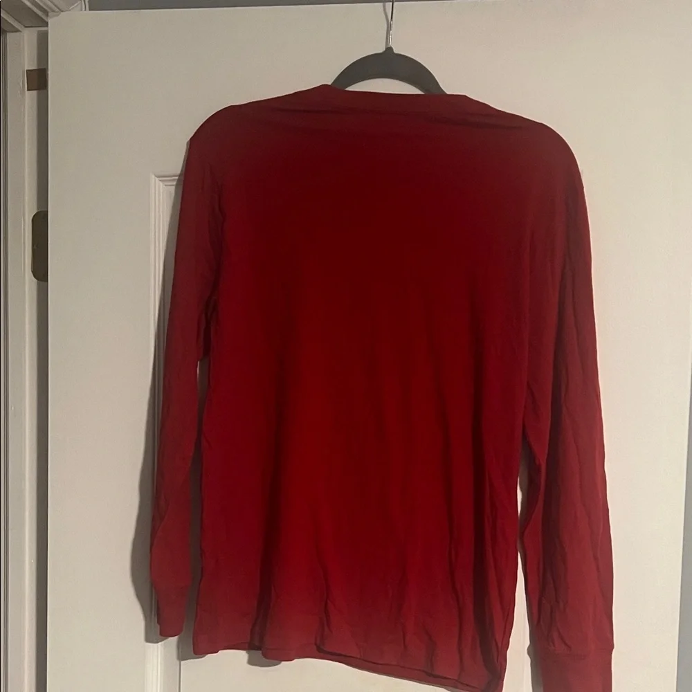 Ralph Lauren Men's Graphic Red Long Sleeve Tee
